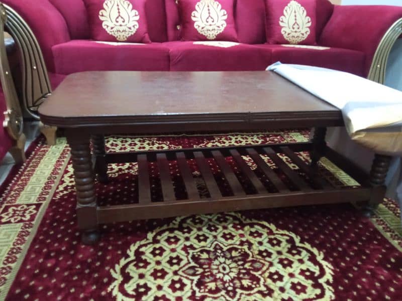 sofa set/6 seater/table set/kaleen/rug/carpet/center table/side tables 6