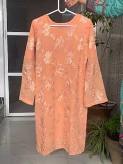 peach colour used shirt but in very good condition for sale