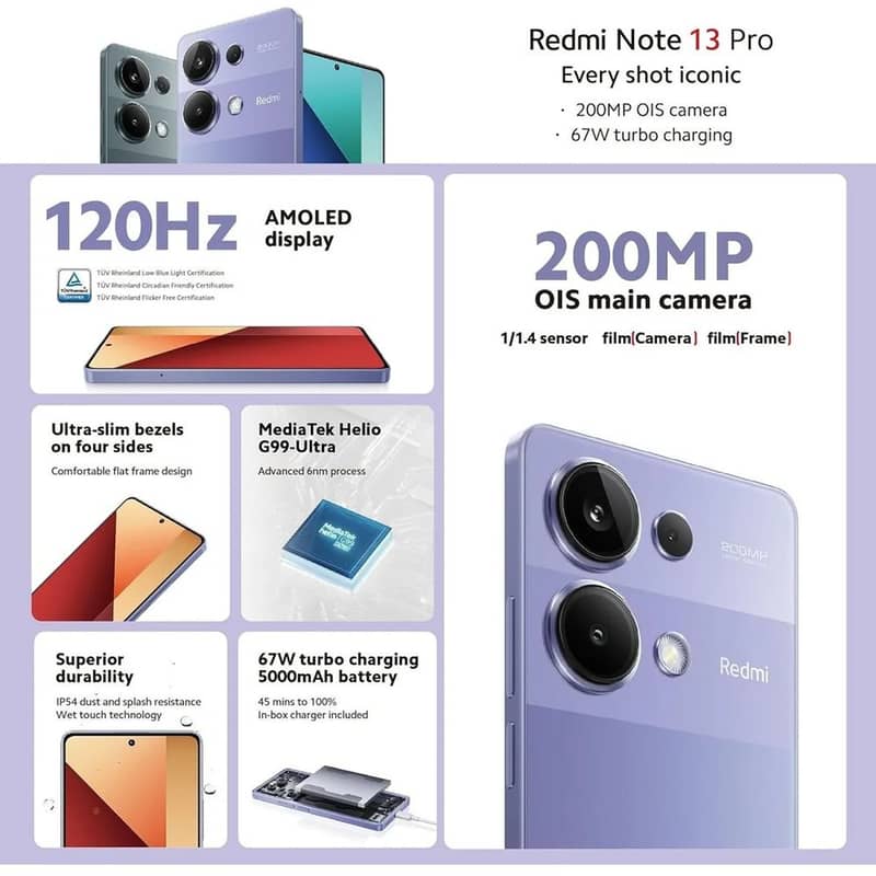 Redmi Note 13 Pro 8/256 Lavender Purple 1