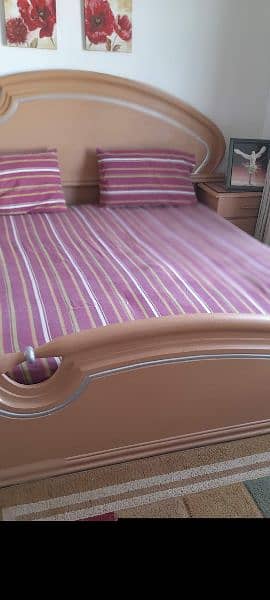 sheesham  bed set with dressing table 1