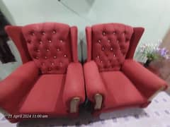 Pair of Room Chairs and round table for sale 0