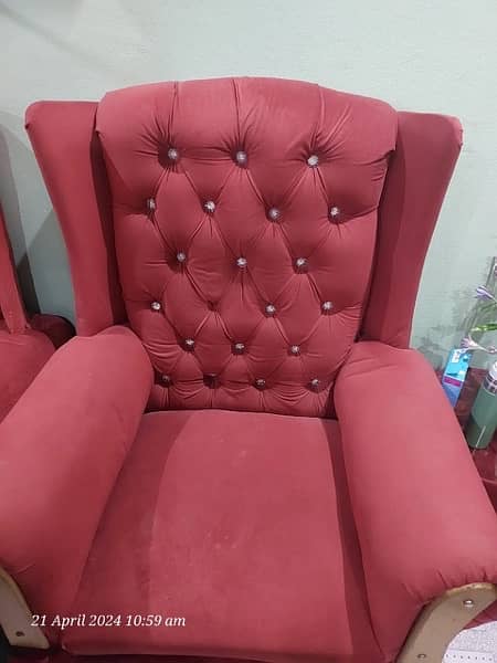 Pair of Room Chairs and round table for sale 1