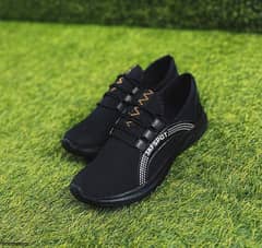 Men's Casual Breathable  Fashion Sneakers _jfo18 Black