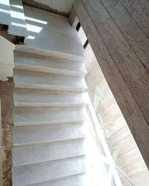 WHITE MARBLE FOR STAIRS AND KITCHEN AVAILABLE 1