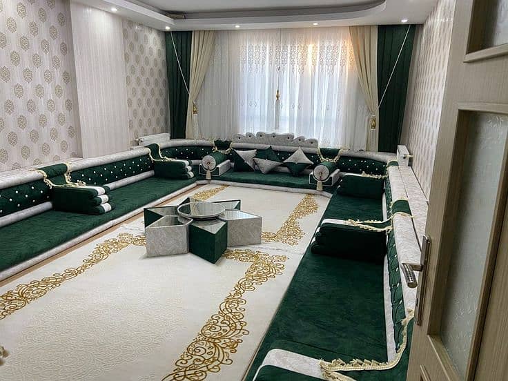 Floor Pillows, Ottoman & Rug,modular Floor Sofa,arabic Majlis - Etsy 8