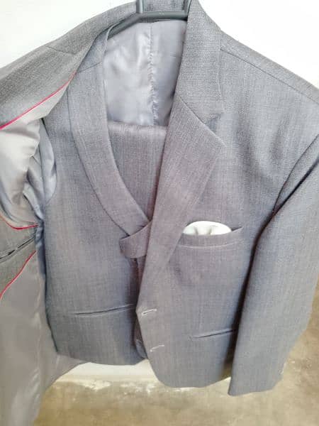 3 piece complete suit gray colour 1