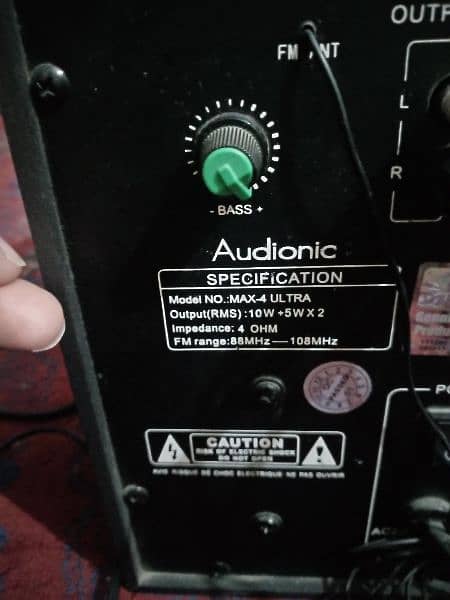 AUDIONIC BASS BOOSTER SPEAKERS/BASS CONTROLLING OPTION/GAMING/ FOR TV 8