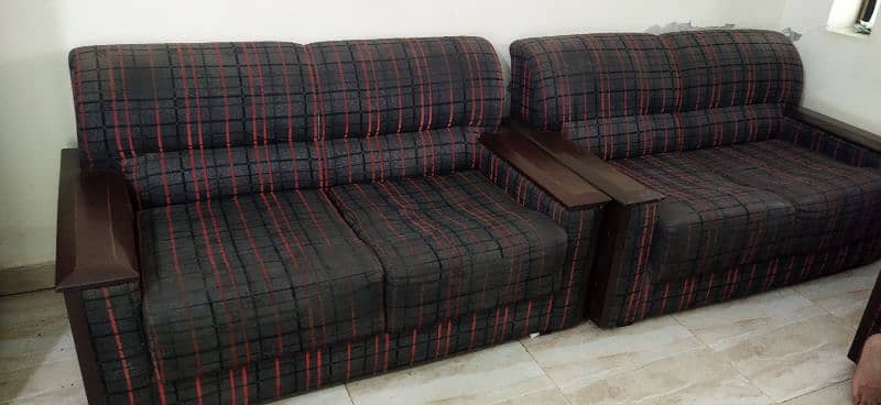 8 seater sofa set and 3 pcs coffee table set for sale. 1