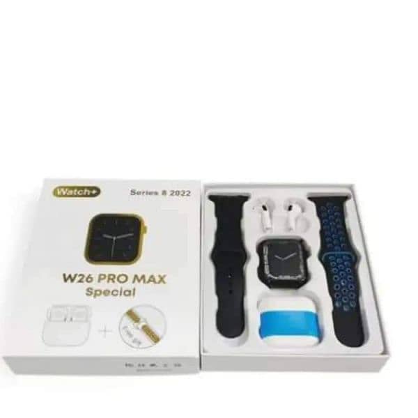 W26 PRO MAX Special SMARTWATCH with FREE EARBUDS

Just Rs2499 3