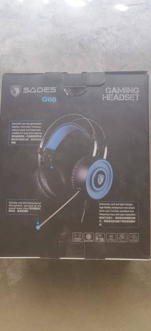 SADES G60 Gaming and lighting headphone for Gaming pc,PS4,PS5 7