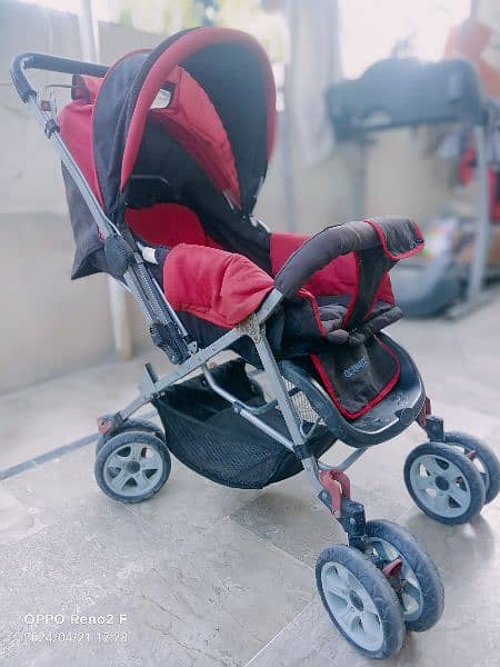 Imported Black & Red Pram - Brand New Condition! 1