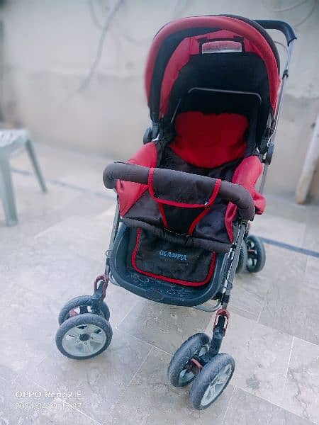 Imported Black & Red Pram - Brand New Condition! 3