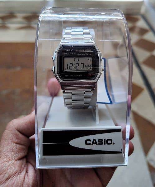 Casio classic digital watches pair 1