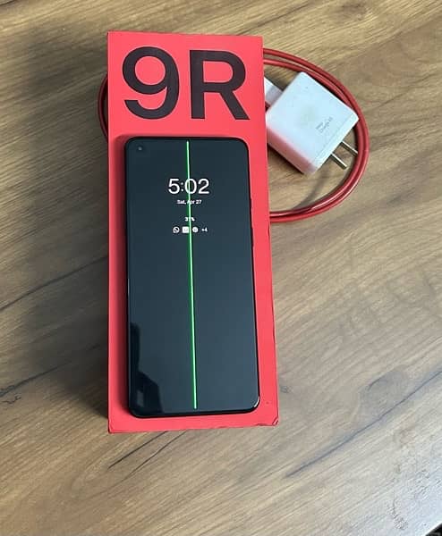 Oneplus 9R 8/256 PTA with original charger+box 0