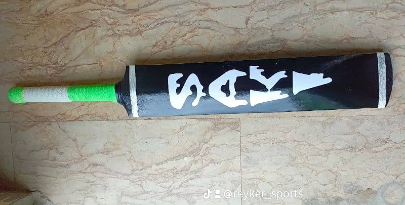 Full Cane Cricket Bat (Black) For Tape Ball Cricket 1