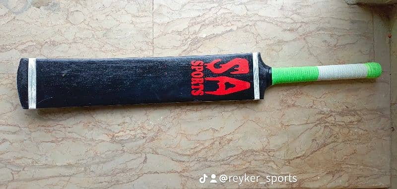Full Cane Cricket Bat (Black) For Tape Ball Cricket 3