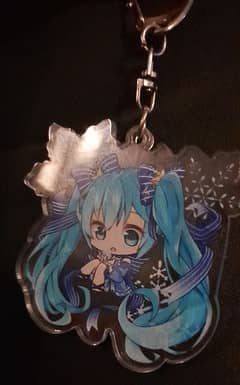 Hatsune miku anime key chain