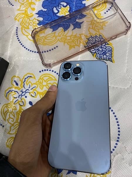 iphone 13pro max seira blue colour condition 10/10 scartchless 128 Gb 1