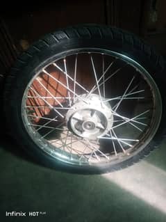 70 cc bike Rim tyre hub  good condition for sale