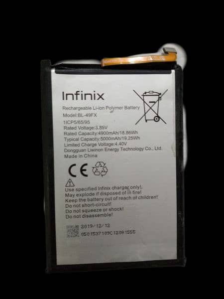 Battery Infinix HoT 8 and Samsung J1 ac Screen protector 9H 1