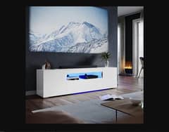 MODERN TV CONSOLE WITH LED LIGHT FOR UPTO 60 INCHES LED TV