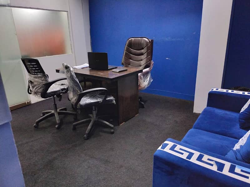500 Squarefeet fully furnished office for rent in Model town link road 1