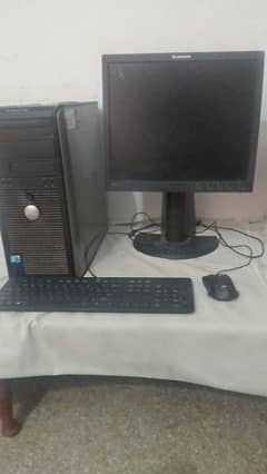 complete desktop pc with lcd and  assesires 0