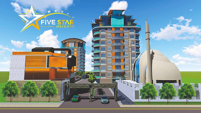 3 Bed Five Star Heights Apartments For Sale In DHA Phase 5 Block B Extension 1