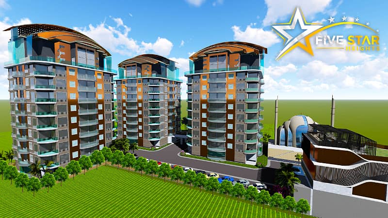 3 Bed Five Star Heights Apartments For Sale In DHA Phase 5 Block B Extension 2