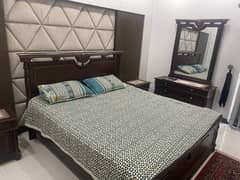 King size Wooden bed in excellent condition for sale