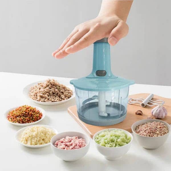 Multifunctional Hand Press Chopper with Handle 1