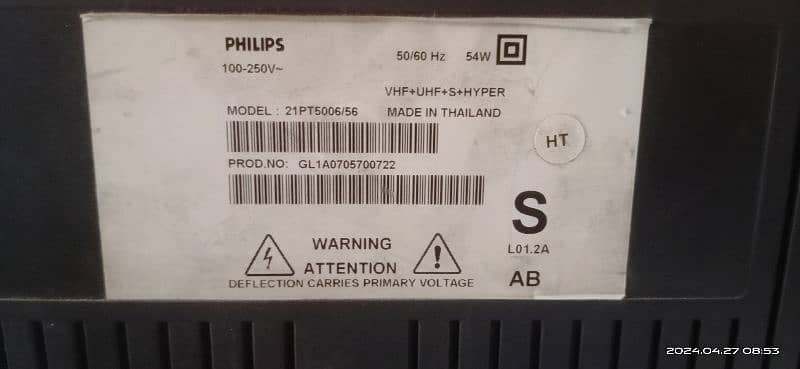 Philips T. V used color 2
