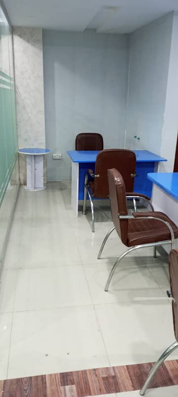 Furnished office space available for rent in bahria town phase 4 civic center 0