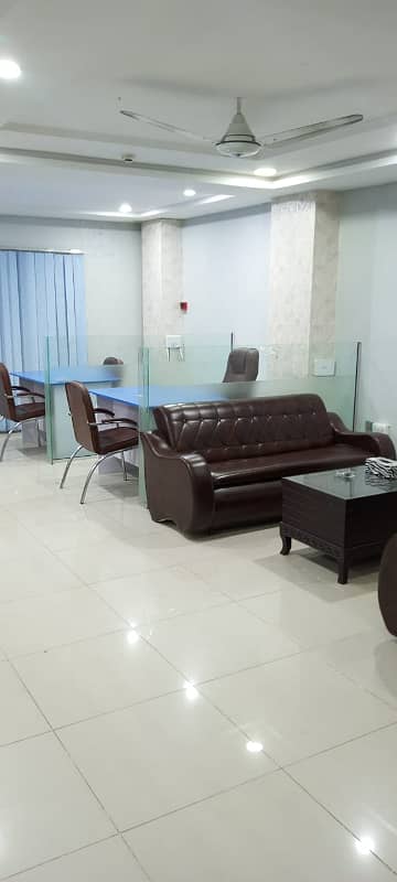 Furnished office space available for rent in bahria town phase 4 civic center 6