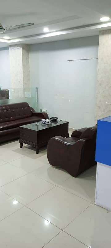 Furnished office space available for rent in bahria town phase 4 civic center 7