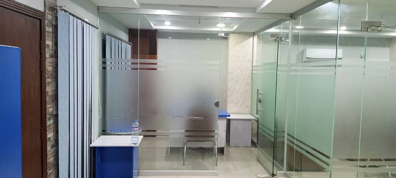 Furnished office space available for rent in bahria town phase 4 civic center 13