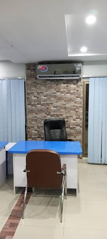 Furnished office space available for rent in bahria town phase 4 civic center 19