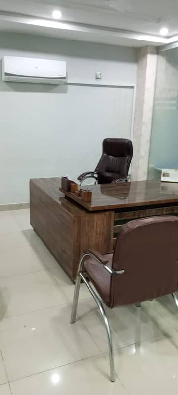 Furnished office space available for rent in bahria town phase 4 civic center 24