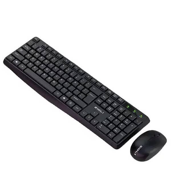 KM60 ZIDLI Wireless Mouse and Keyboard Set Black Best For Office Use 4