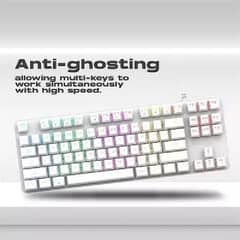 Mechanical Keyboard White (Brown Switch) GameStop/ Keyboard 0