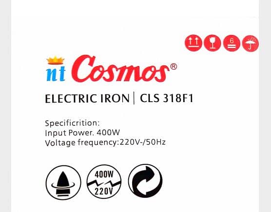Cosmos Electric Iron | CLS318F1 3