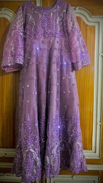 Purple Maxi | Party Wear Maxi | Tail Maxi (ONE TIME USED) 0