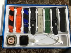 Smart watch with 8 strabs All new