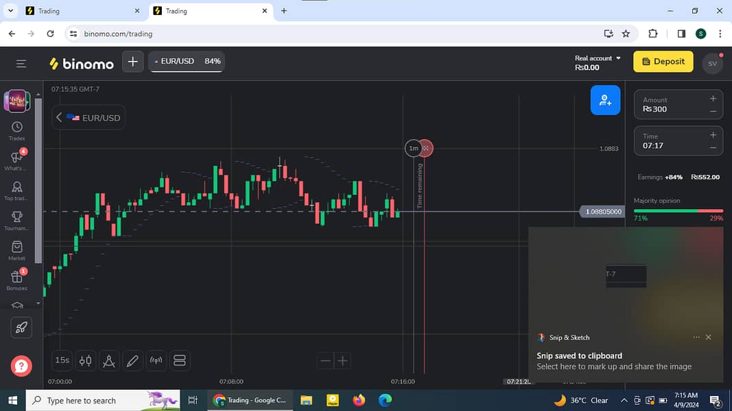 I am a trader in some days money wilol double 0