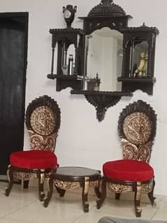 chinioti Peerah chairs set with coffee table