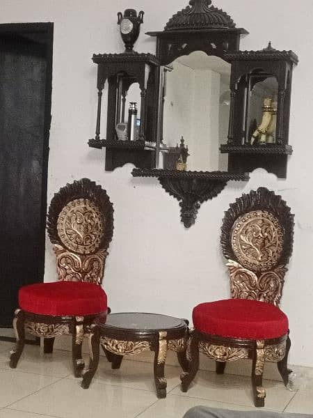 chinioti Peerah chairs set with coffee table 0