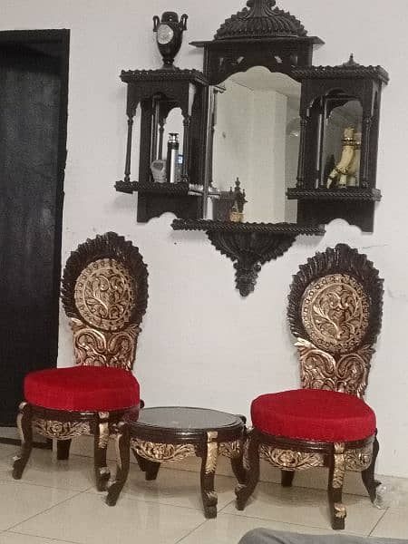 chinioti Peerah chairs set with coffee table 5