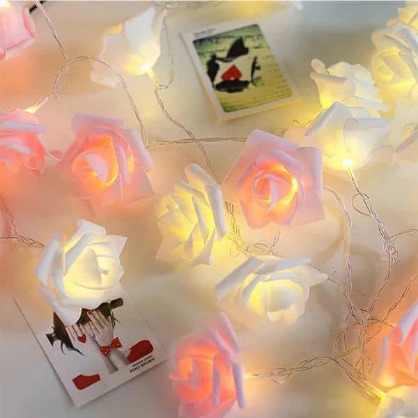 Rose Flower String Light|Wall Light For Home Decor In Multicolour . 18