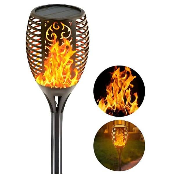 Solar Flame LED Light Lamp Enhance Your Outdoors With Best Decoration 5