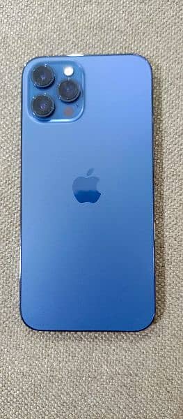 I phone 12 pro max 10 by 10 condition 256GB color space blue 8
